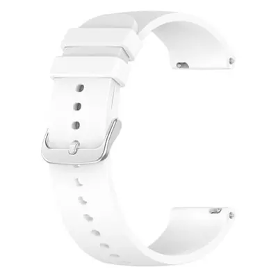 4wrist Univerzální silikonový řemínek se stříbrnou sponou 22 mm - White