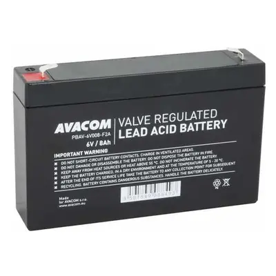 AVACOM 6V 8Ah PBAV-6V008-F2A, PBAV-6V008-F2A