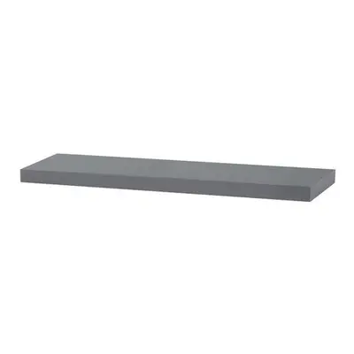 Autronic P-013 GREY Polička nástěnná 90 cm, MDF, barva šedý vysoký lesk, baleno v ochranné fólii