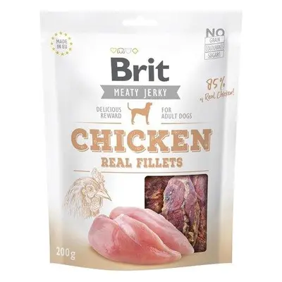 Brit Jerky Chicken Fillets 200g pamlsky pro psy