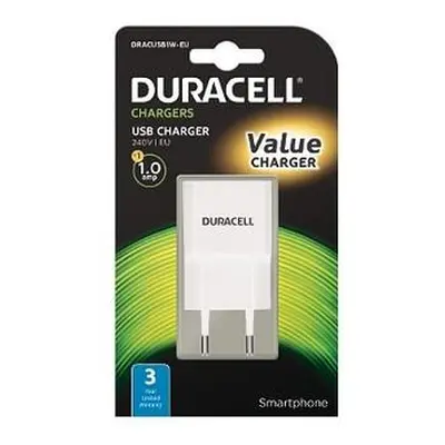 Duracell - USB Nabíječka pro čtečky & telefony 1A