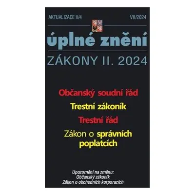 Aktualizace 2024 II/4 Občanský soudní řád