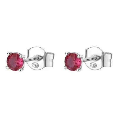 Brosway Krásné stříbrné náušnice Fancy Passion Ruby FPR43