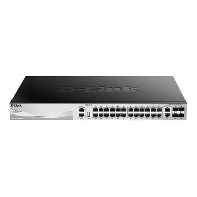 D-Link DGS-3130-30TS L3 Stackable Managed switch, 24x GbE, 2x 10G RJ-45, 4x 10G SFP+, DGS-3130-3