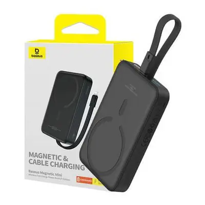 Powerbanka Baseus Magnetic Mini 10000mAh, Lightning 20W MagSafe (černá)