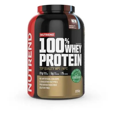 Nutrend nápoj 100% WHEY PROTEIN 2250g čokoláda+lískový ořech