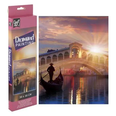 GRAFIX Diamantové malování Most Ponte di Rialto 30x30cm