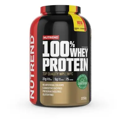 Nutrend nápoj 100% WHEY PROTEIN 2250g banán+jahoda