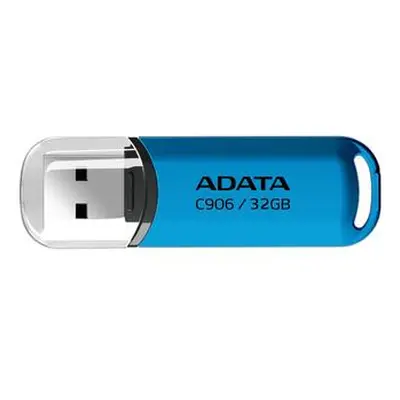 ADATA Flash Disk 32GB C906, USB 2.0, modrá, AC906-32G-RWB