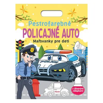 Pestrofarebné policajné auto