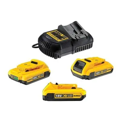 DEWALT DCB115D3 Nabíječka s akumulátory 18V 3x2,0Ah