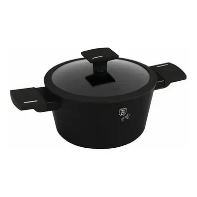 Berlingerhaus Kastrol s titanovým povrchem a poklicí 20 cm Matte Black Collection