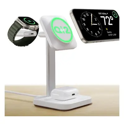 ESR Qi2 3-in-1 Watch Wireless Charging Set - White