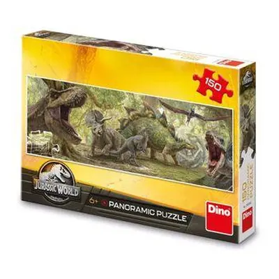 DINO Panoramatické puzzle Jurský svět 150 dílků