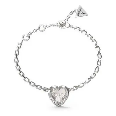 Guess Romantický ocelový náramek se srdíčkem Mon Amour JUBB04607JWRH 14,5 cm