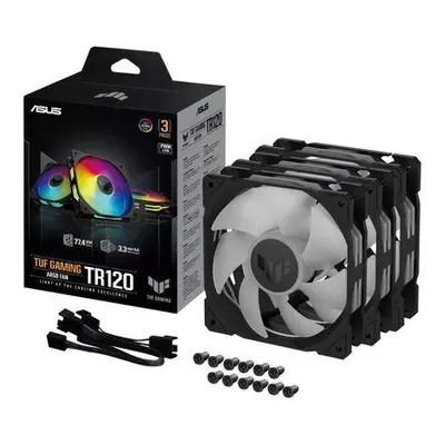 ASUS ventilátor TUF GAMING TR120 ARGB, 3x120mm, černá, 90DA0090-B09020