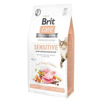 Brit Care Cat Grain-Free Sensitive Healthy Digestion & Delicate Taste, 7kg granule pro kočky