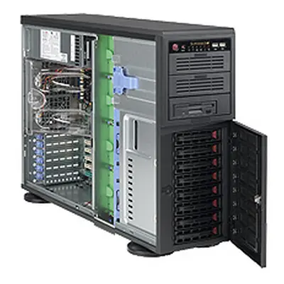 SUPERMICRO Tower/4U 8x 3,5" HS SAS/SATA, 2x 5,25", 1x 5,25" pro 3,5", 903W (80+gold) (Super Quie