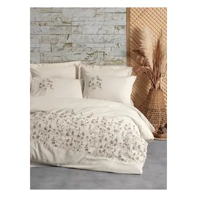 L'essentiel Maison Double Quilt Cover Set Hemera BeigeBrown