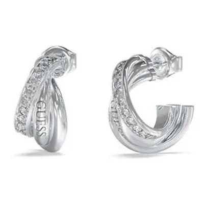 Guess Slušivé ocelové náušnice se zirkony Perfect JUBE04066JWRHT/U