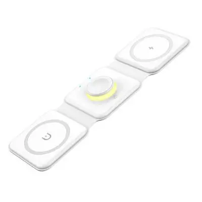 Magnetic wireless charger, Essager, EWXCX3-NMC02, 3w1, 15W (white)