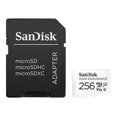 SanDisk High Endurance Video 256GB microSDXC / CL10 / UHS-3 V30 / vč. adaptéru