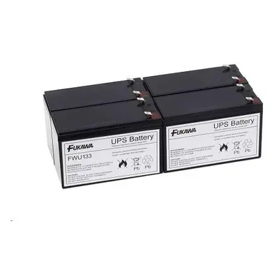 Baterie - FUKAWA FWU-133 sada baterií za APCRBC133 (12V/9Ah, 4ks), 12991