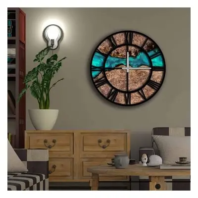 Wallity Decorative MDF Clock 5050MS-092 Multicolor