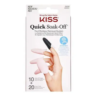 KISS Odstraňovač umělých nehtů (Soak Off Remover Caps) 20 ks