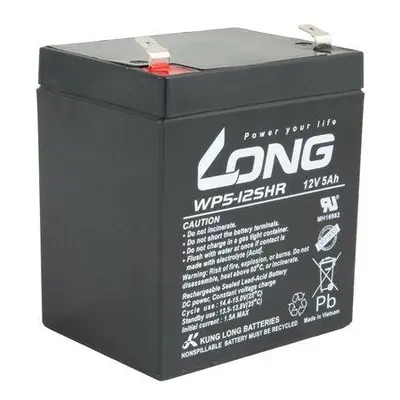 Long 12V 5Ah olověný akumulátor HighRate F2, PBLO-12V005-F2AH