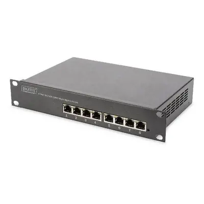 DIGITUS Gigabit Ethernet Switch 8-port, 10 palců, nemanagovaný, DN-80114