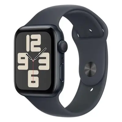 Apple Watch SE GPS 44mm Midnight Aluminium Case with Midnight Sport Band - M/L