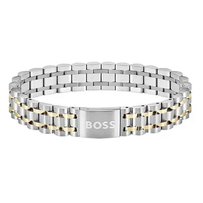 Hugo Boss Elegantní ocelový bicolor náramek pro muže 1580647