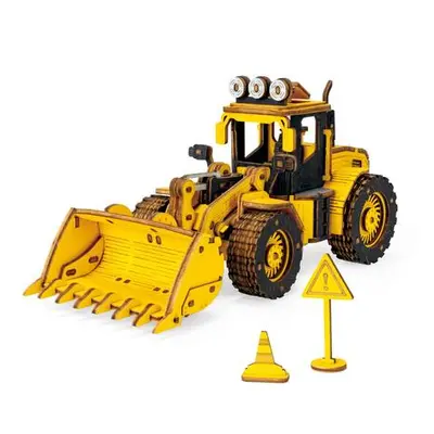 ROBOTIME Rokr 3D dřevěné puzzle Buldozer 211 ks