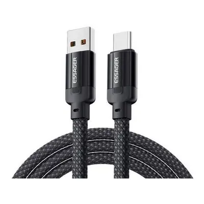 USB to USB-C cable, Essager, EXCT-YS01-P, 100W, 1m (black)