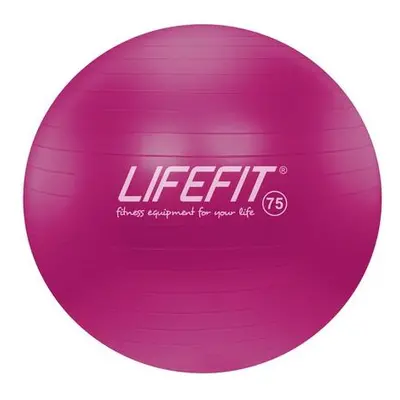 Gymnastický míč LIFEFIT ANTI-BURST 75 cm, bordó