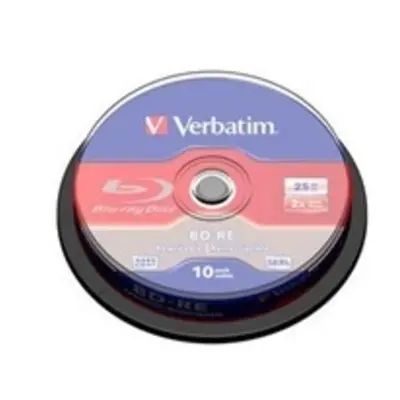 VERBATIM BD-RE SL(10-pack)Blu-Ray/spindle/2x/25GB