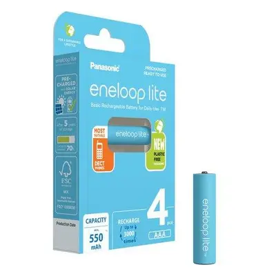 PANASONIC HR03 AAA 4LCCE/4BE ENELOOP LITE N, 550 mAh (Blistr 4ks)