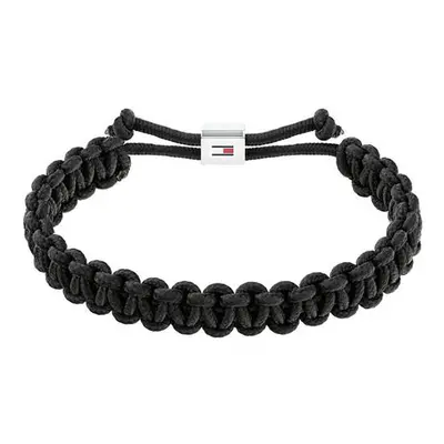 Tommy Hilfiger Černý paracord náramek Braided 2790496