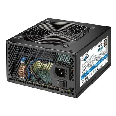 EUROCASE zdroj Eco+ 650W / 80+BRONZE / 12cm fan / PFC ATX 20/24pin / 6x SATA, ECO650