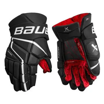 Bauer Rukavice Vapor 3X S22 INT, Intermediate, 12", černá-bílá, Bílá-Černá