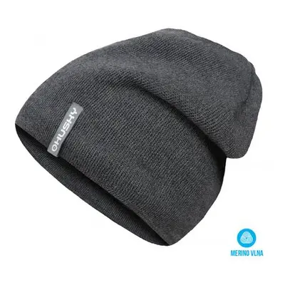 Husky Pánská merino čepice Merhat 3 sv. šedá melír L-XL, L / XL