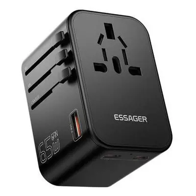 Travel wall charger, Essager, ECT65-LT01-Z, 65W (black)