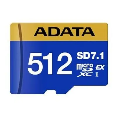 ADATA MicroSDXC karta 512GB Premier Extreme SD7.1, U3, C10, V30 (R:800/W:700 MB/s)