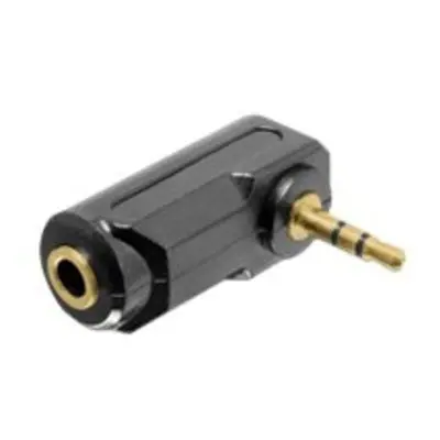 Delock audio adaptér stereo jack 3,5 mm 3 pin samec na samici pravoúhlou