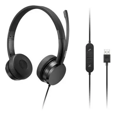 Lenovo sluchátka USB-A Wired Stereo On-Ear Headset (with control box)