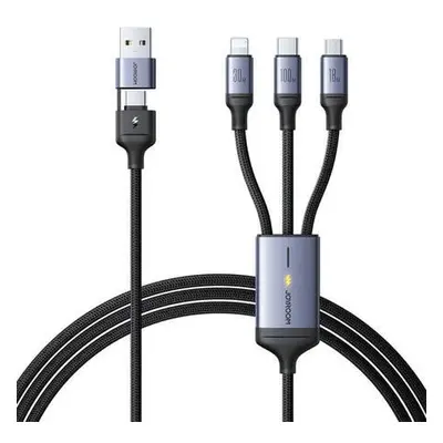 Kabel Speedy USB Joyroom SA21-2T3, 6 v 1/ 100W/kabel 1,5 m (černý)