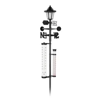 STREND PRO SL2212131X Solární lampa srážkoměr, teploměr 158cm