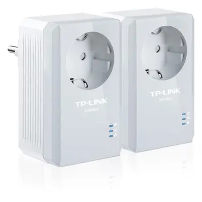 TP-Link TL-PA4010PKIT Powerline adaptér (600 Mbps), průchozí zásuvka, TL-PA4010PKIT