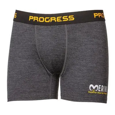 PROGRESS MW SKN pánské merino boxerky M šedý melír